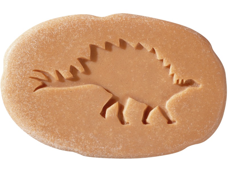 Taktile Kieselsteine mit Dinosaurier-Spuren zum Ertasten, 8 Stück, ab 3 Jahren