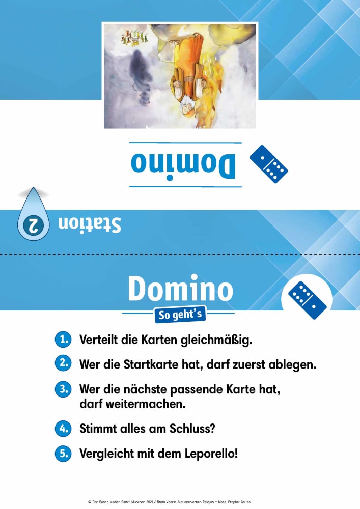 Arbeitsmaterial Grundschule. Stationenlernen Religion: Mose, Prophet Gottes, Sammelmappe