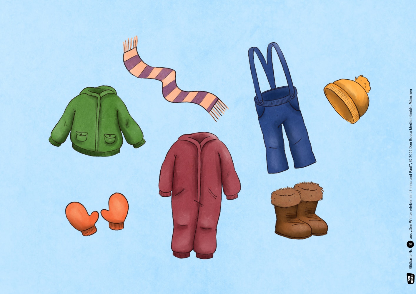 Den Winter erleben mit Emma und Paul. Kamishibai Bildkartenset, 1-5 Jahre
