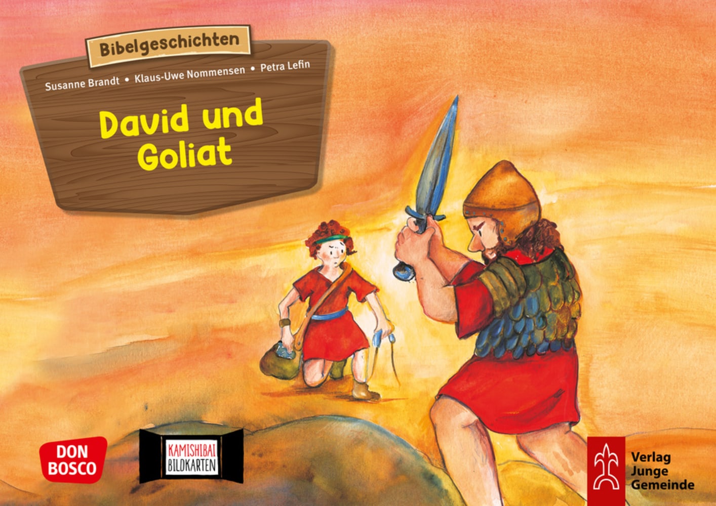 Kamishibai Bildkartenset - David und Goliat, 3-8 Jahre