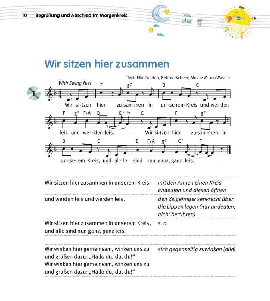 Der Krippenkinder-Morgenkreis, Buch inkl. Audio-CD, 1-3 Jahre
