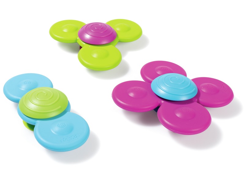 Spinner Blumen – taktiles Drehspielzeug für Krippe und Kita, ab 10 Monaten