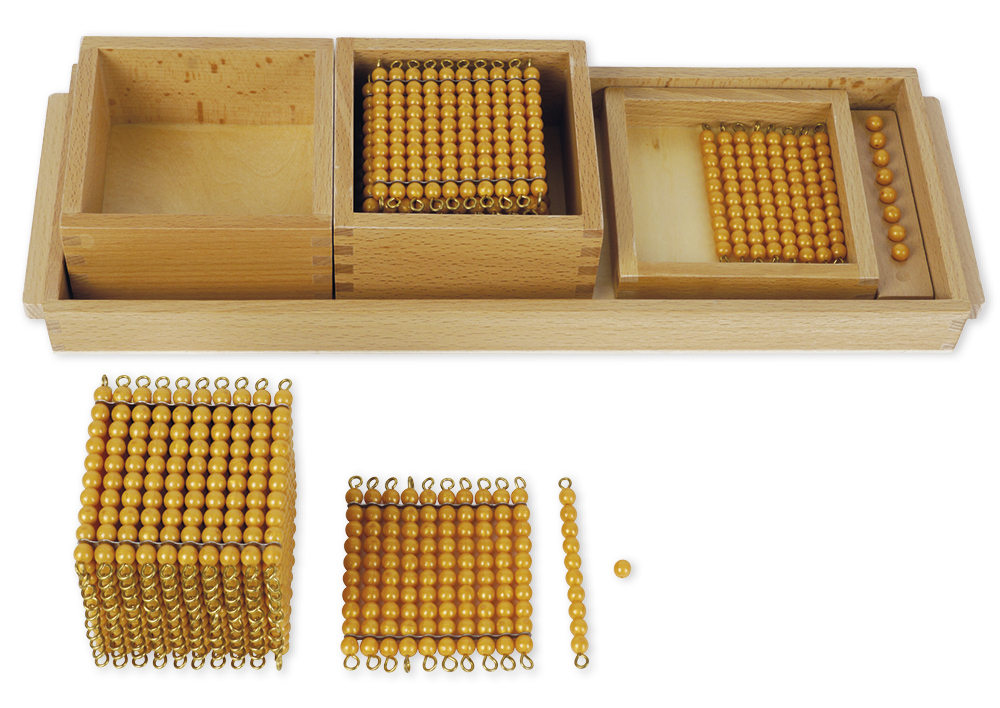 Montessori Einführung in das Dezimalsystem (Neunerspiel)