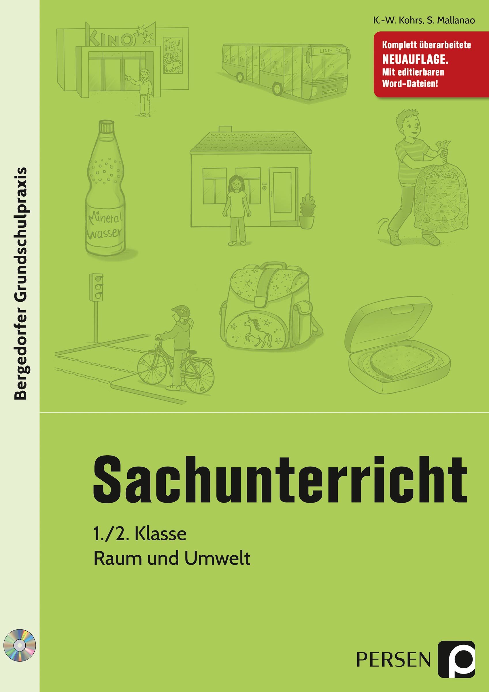 Sachunterricht - 1./2. Klasse, Raum und Umwelt, Buch inkl. CD-ROM