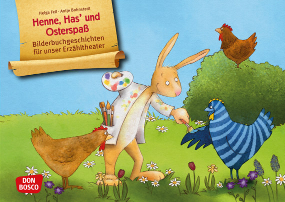 Kamishibai Bildkartenset - Henne, Has' und Osterspaß, 3 bis 8 Jahre