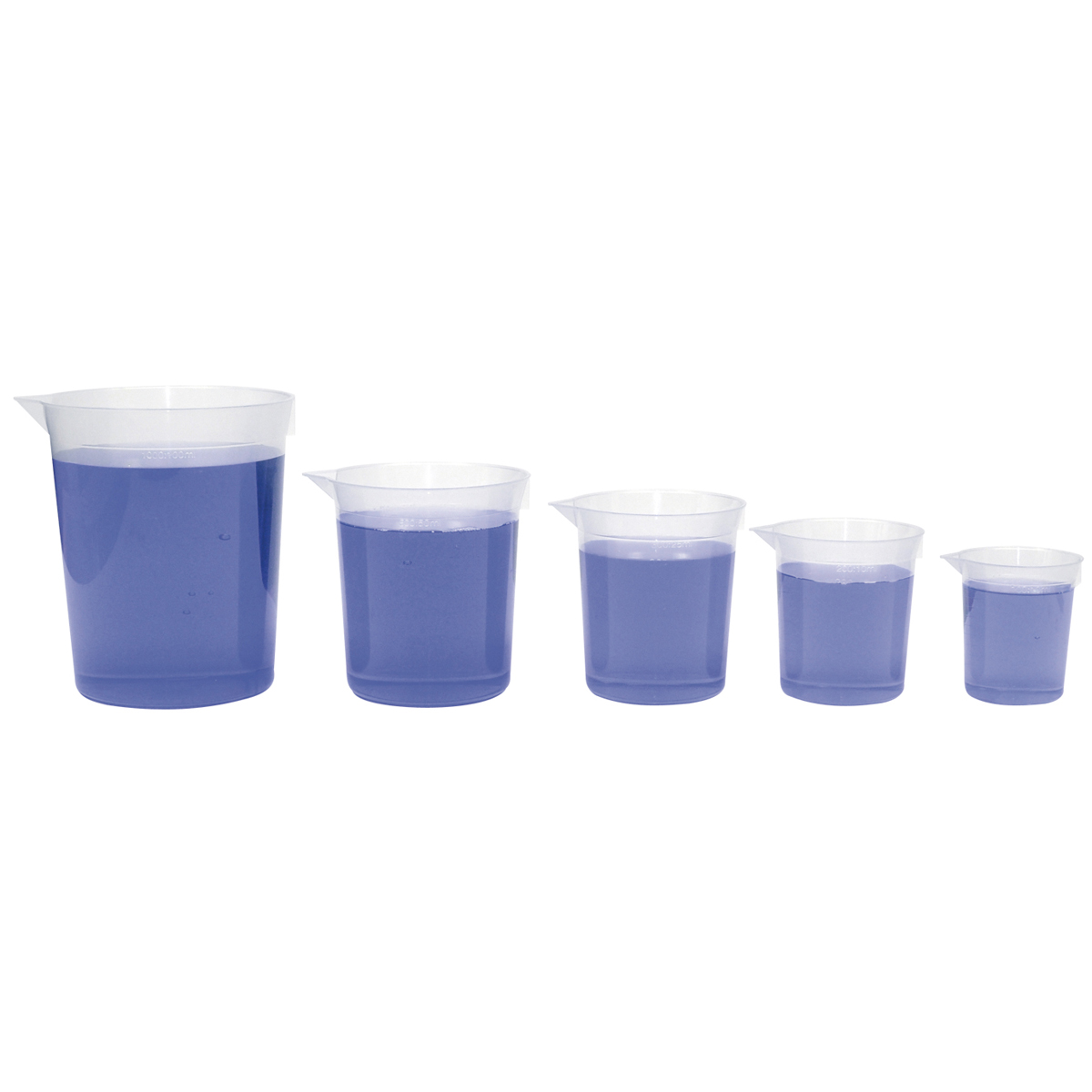Messbecher Set 5, teilig, 100,1000 ml, mit Messskala, ab 3 Jahre
