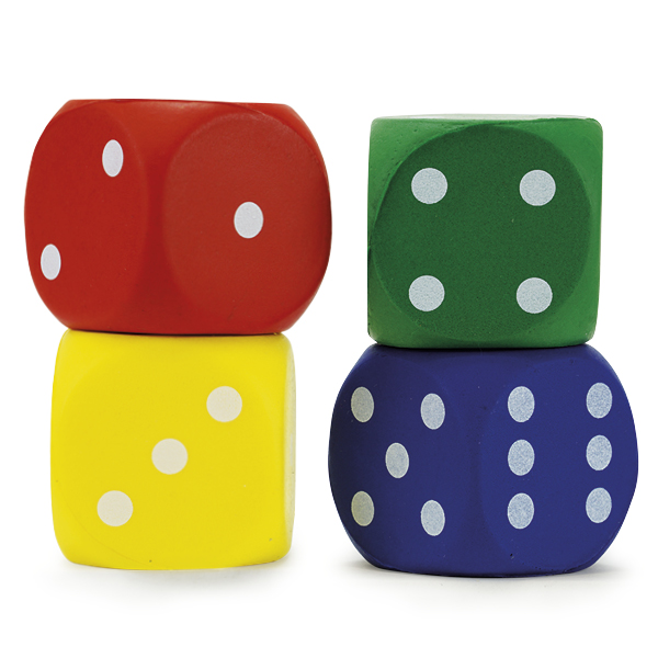 Flüsterwürfel Set, 36-tlg., 4 x 4 cm, mit Augen, Schaumstoff, in Dose