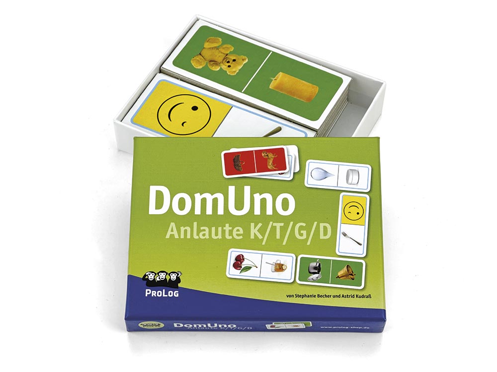 DomUno Anlaute K/G/T/D, Sprachlernspiel, ab 5 Jahre