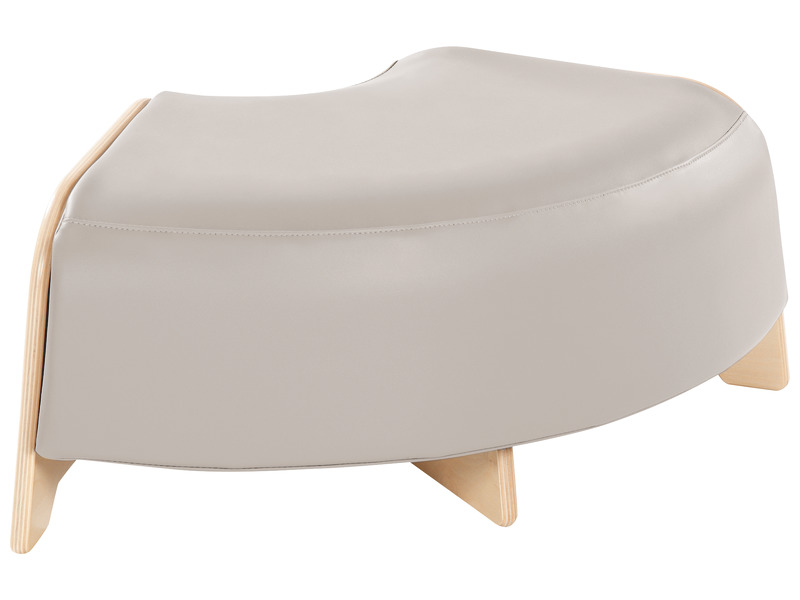 Sitzmöbel Silva Ecksitz aus Schaumstoff, Länge 49 cm, Sitzhöhe 25 cm, hellgrün