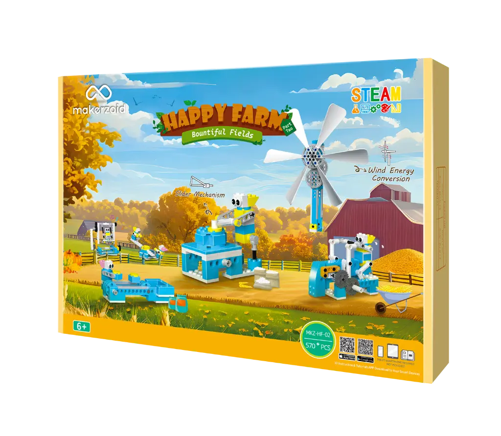 Makerzoid Happy Farm Bountiful Fields, Technik-Bausatz, Landwirtschaft und Umweltbildung