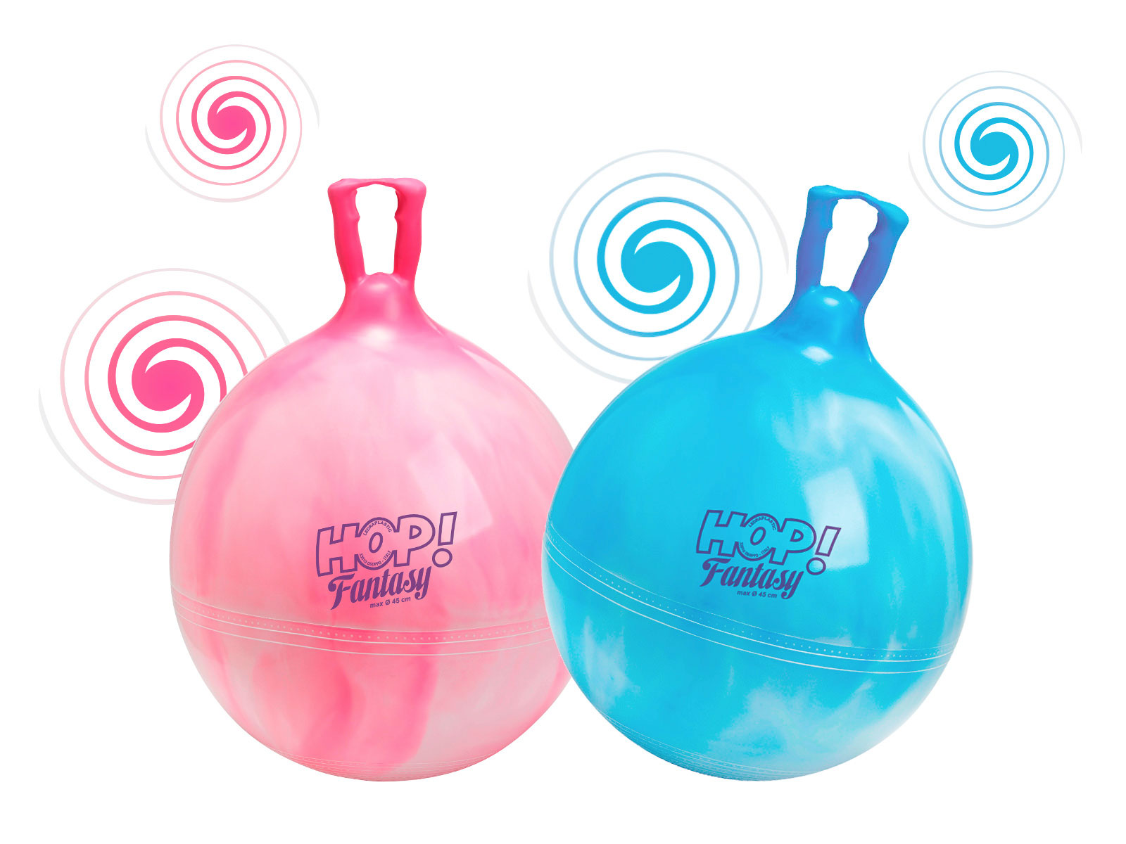 Hüpfball Gymnic Hop Fantasy, Ø 45 cm, lollipop pink