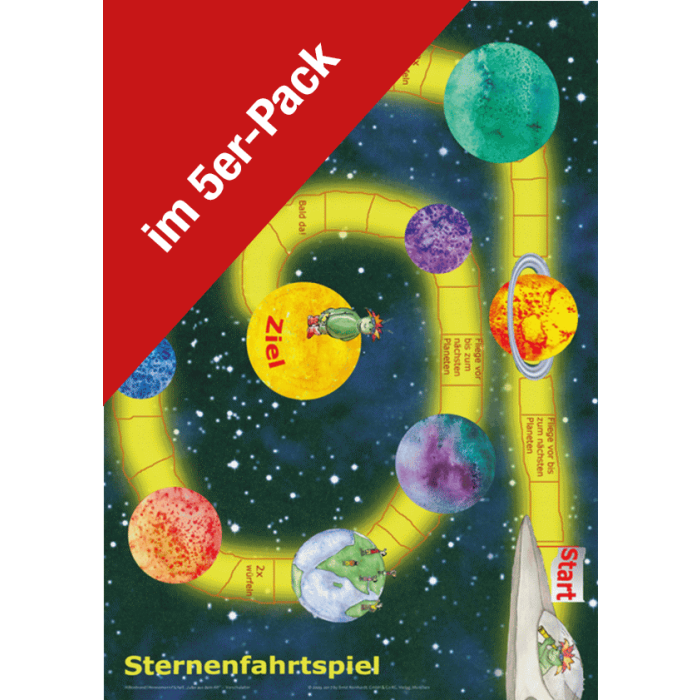 Lubo aus dem All!, Vorschulalter, Poster DIN A2, Sternenfahrtspiel, 5 Stück