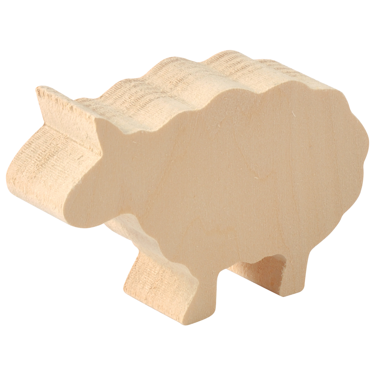 Schnitzholz Bauernhof 3er Set, Lindenholz Rohlinge, Pferd ca. 9 cm