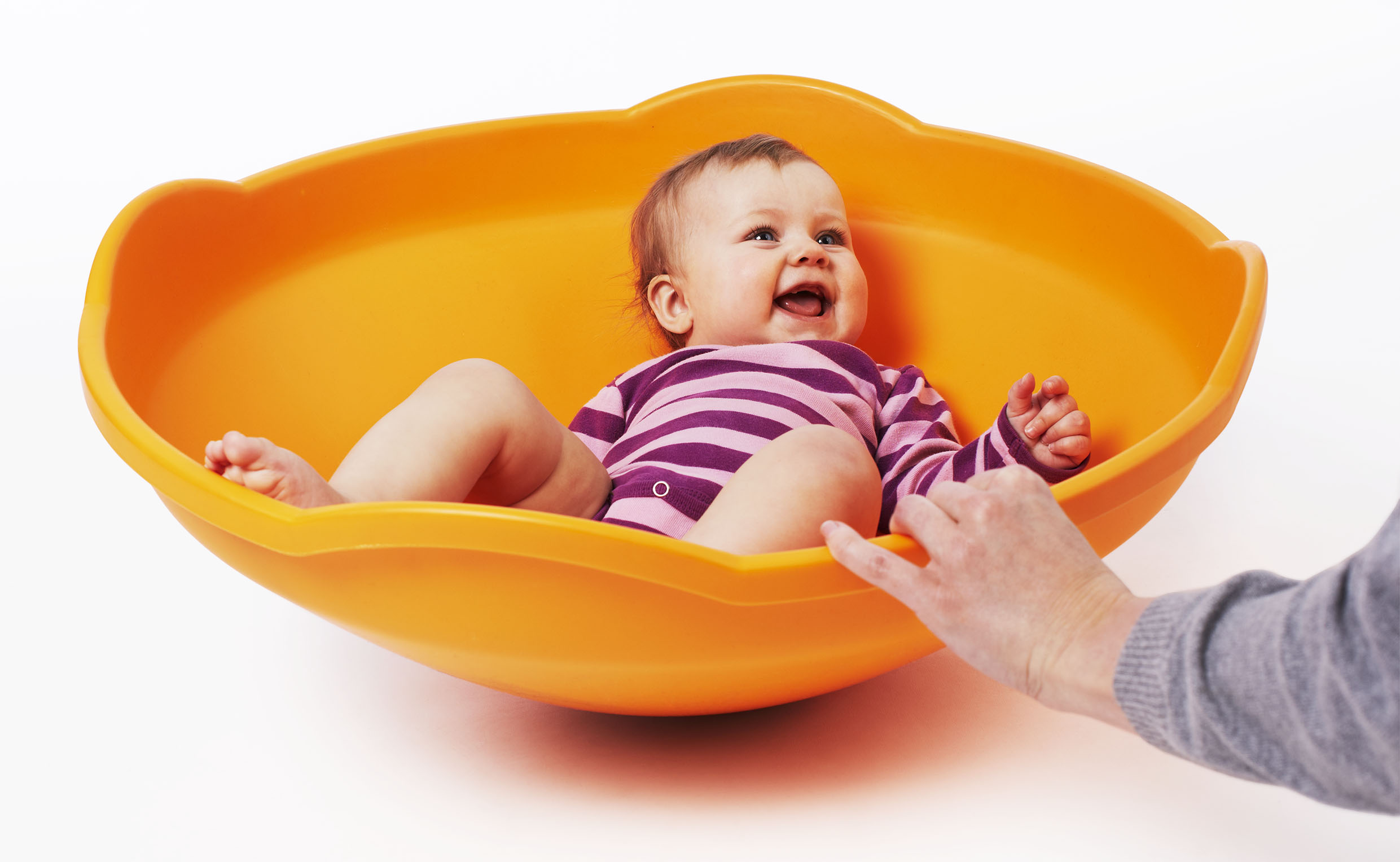 Spielkreisel und Schaukelschale, Gonge Mini Top, 68 cm, orange, 0-4 Jahre
