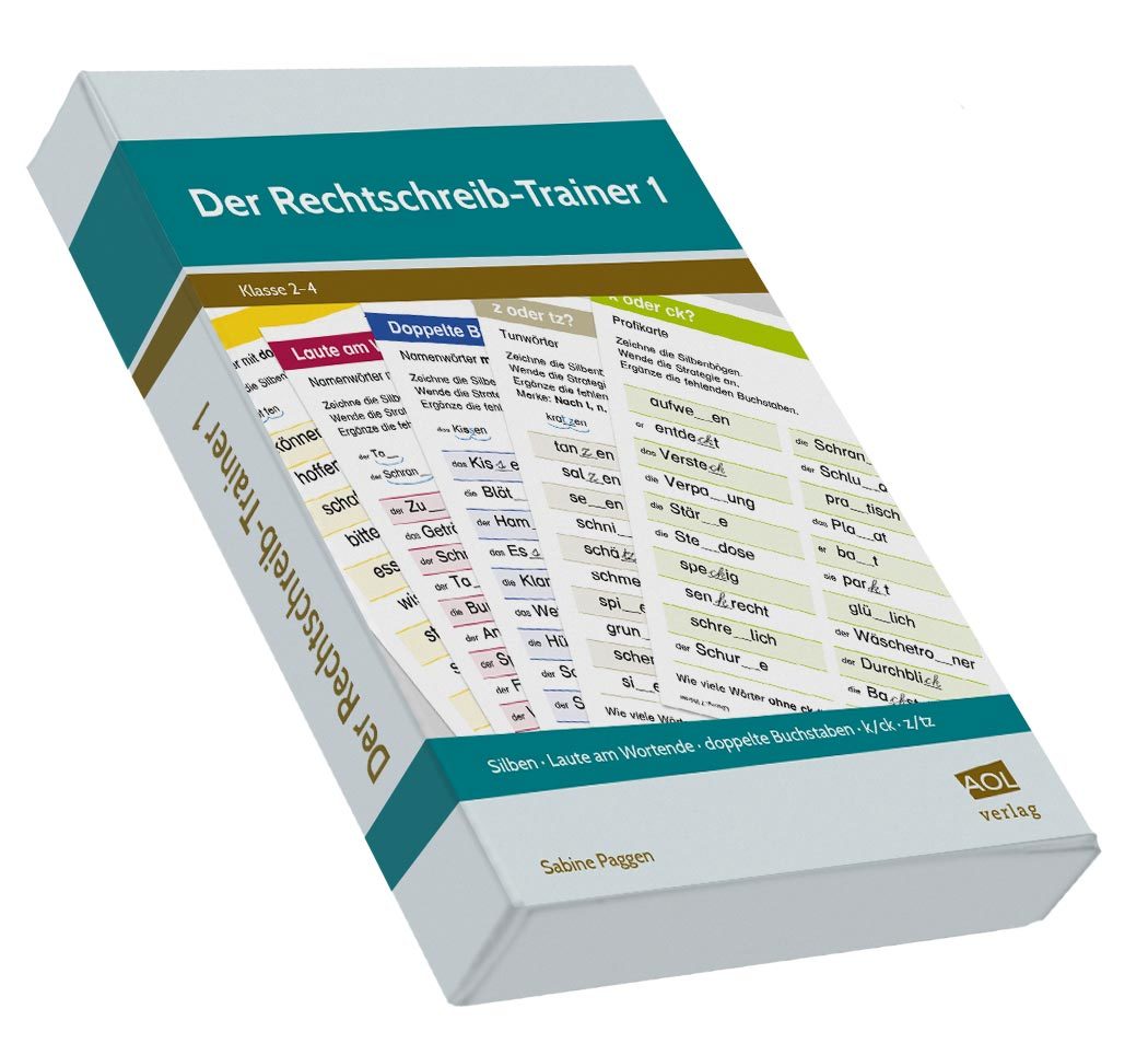 Der Rechtschreib-Trainer 1, Übungskarten und Broschüre, 2.-4. Klasse