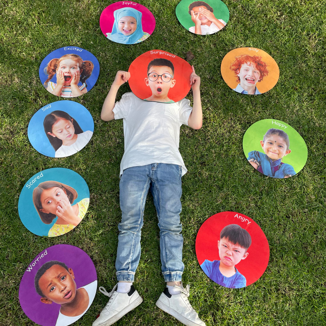 Teppichfliesen, Emotionen, englisch, 10-teilig