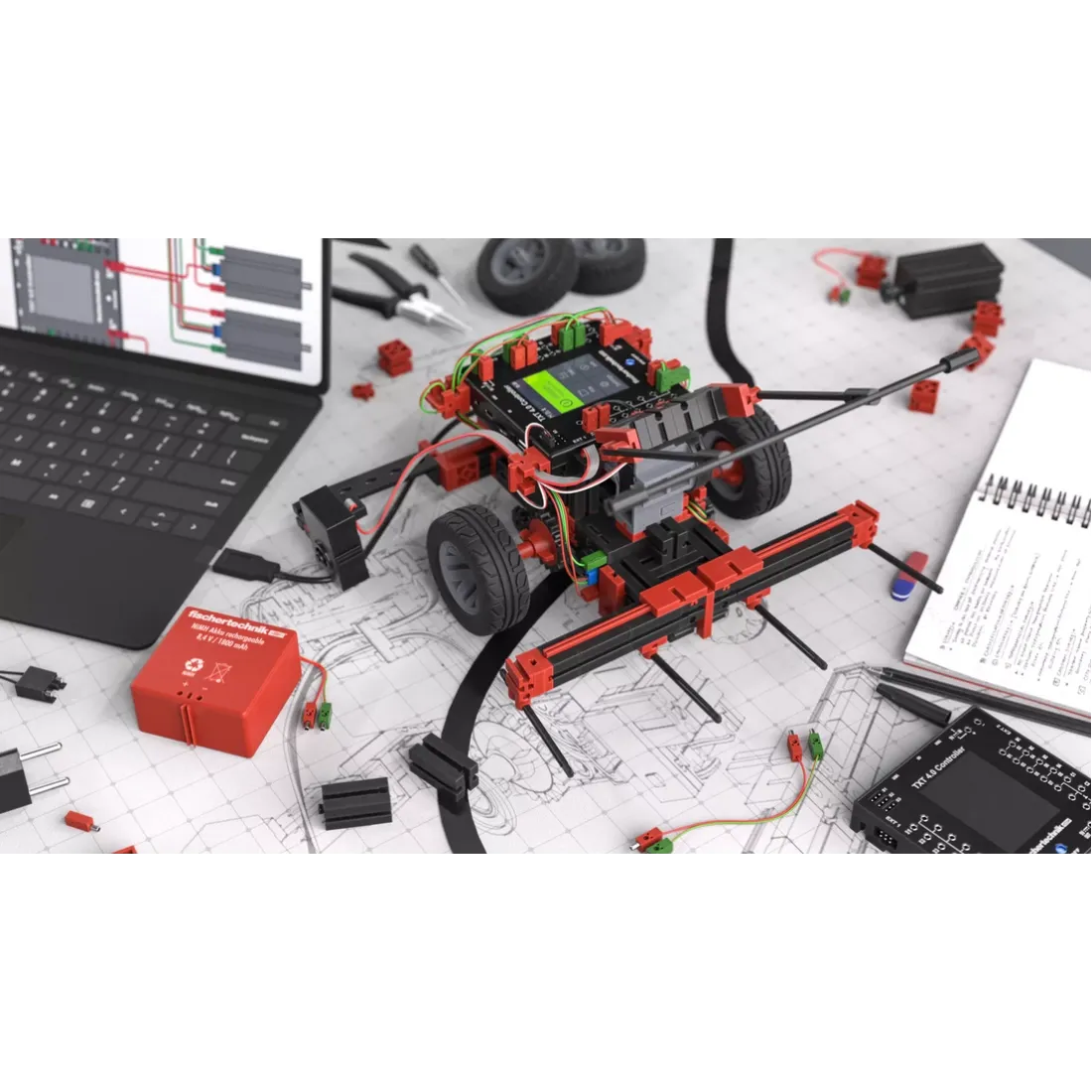 fischertechnik STEM Coding RoboMission, Robotik-Wettbewerbsset für die WRO