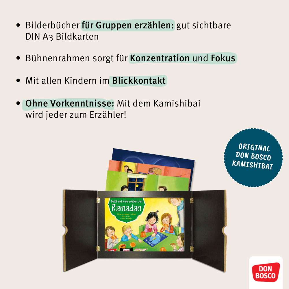 Kamishibai Bildkartenset - Betül und Nele feiern Erntedank, 4-7 Jahre