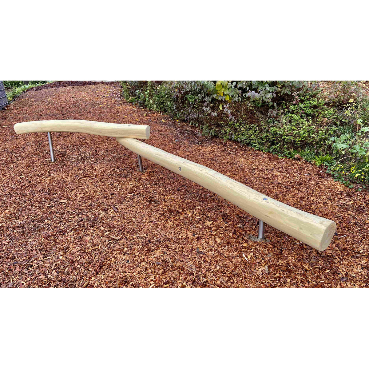 Balancierbalken DUO, zwei Höhen 200 und 300 cm, max Fallhöhe 60 cm, ab 3 Jahre