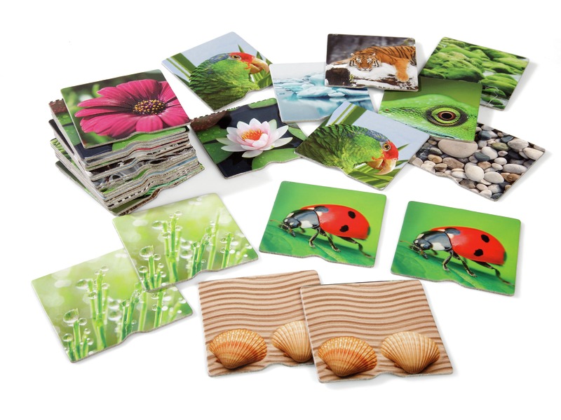 Bilderlotto Natur, Zuordnungsspiel zum Tasten, 34 Karten, ab 3 Jahren