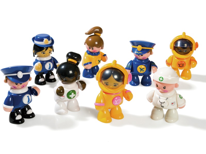 Spielfiguren Berufe zum Greifen und Spielen, 8 Figuren, ab 1 Jahr