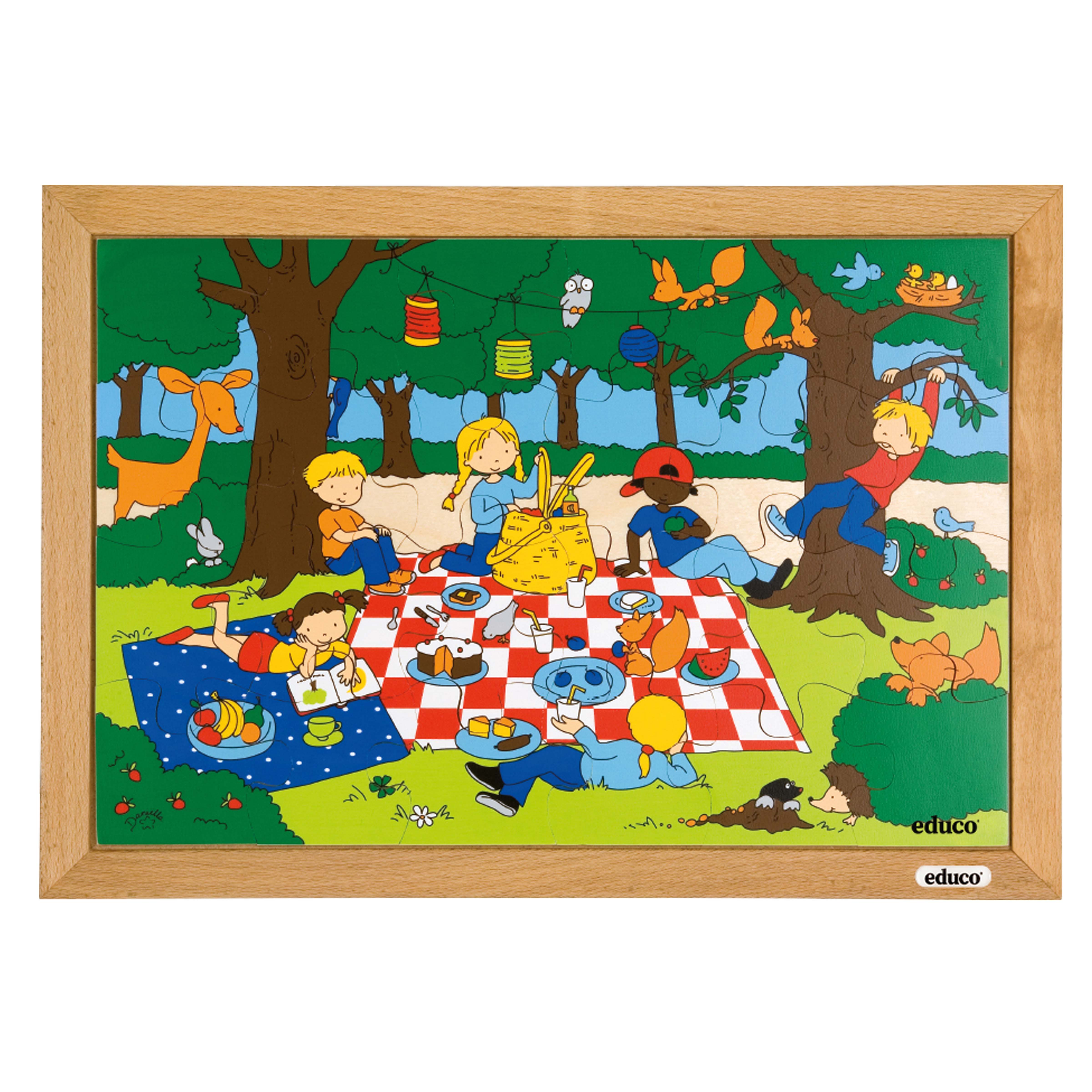 Puzzle Picknick im Park, ab 3 Jahre