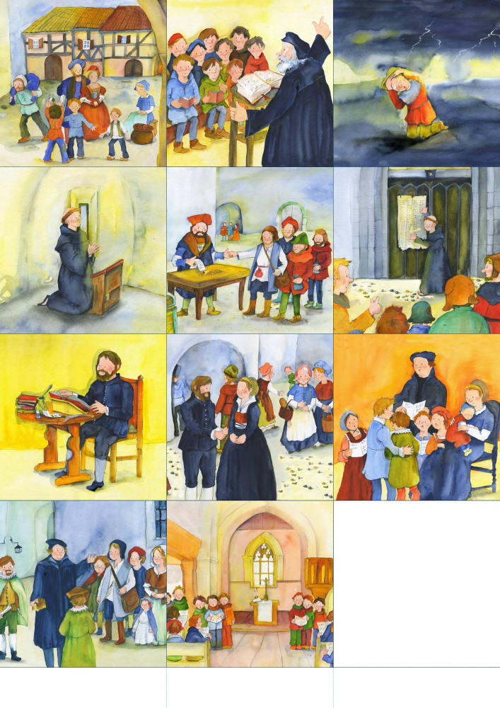 Arbeitsmaterial Grundschule. Stationenlernen Religion: Martin Luther, Heft, 6 bis 10 Jahre