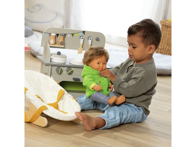Puppe Mathis mit Downsyndrom für Vielfalt und Inklusion, 38 cm, ab 10 Monaten