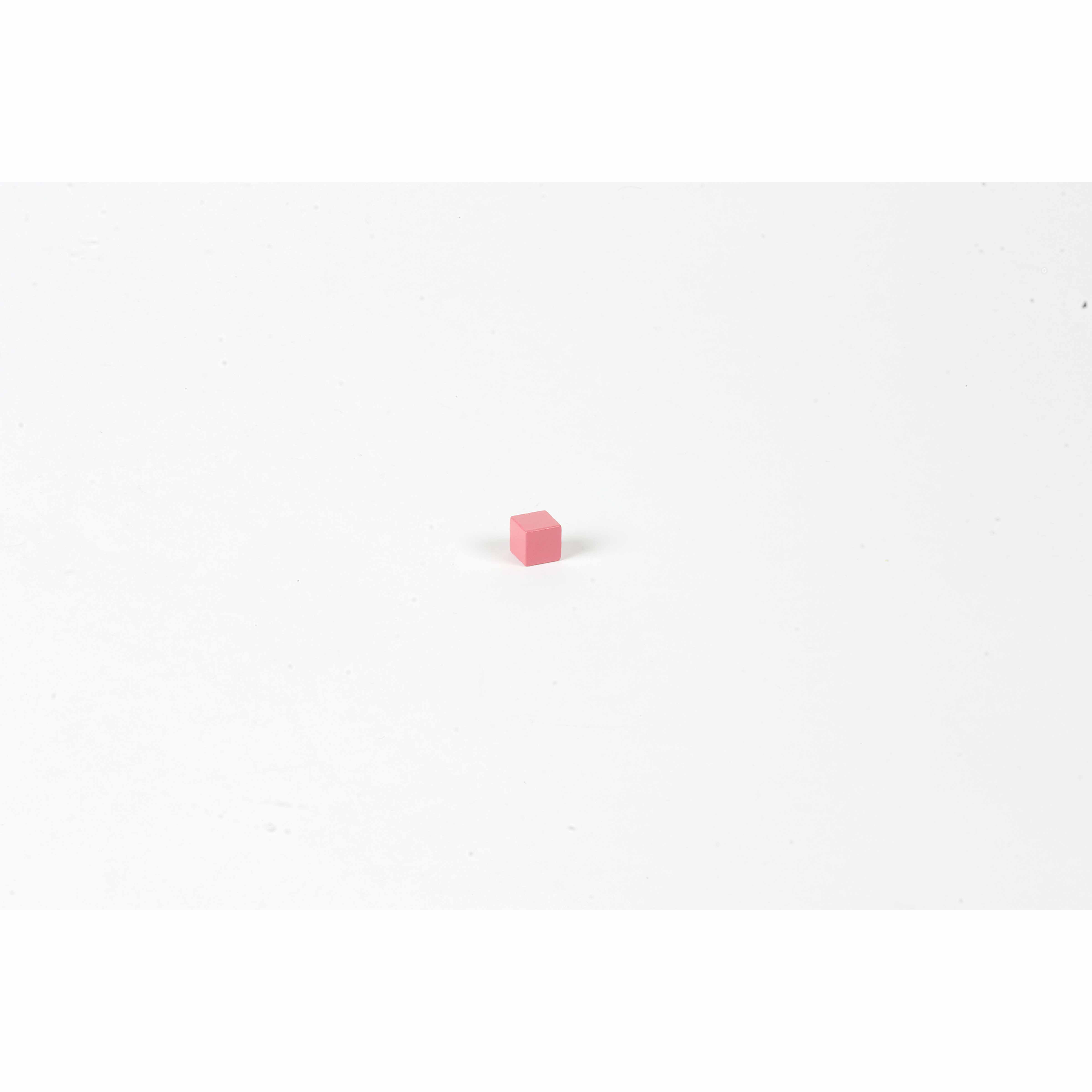 Rosa Turm: Würfel 1 x 1 x 1 cm - Montessori Sinnesmaterial