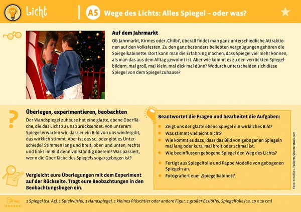 Experimente-Labor Natur und Technik, ab 3. Klasse