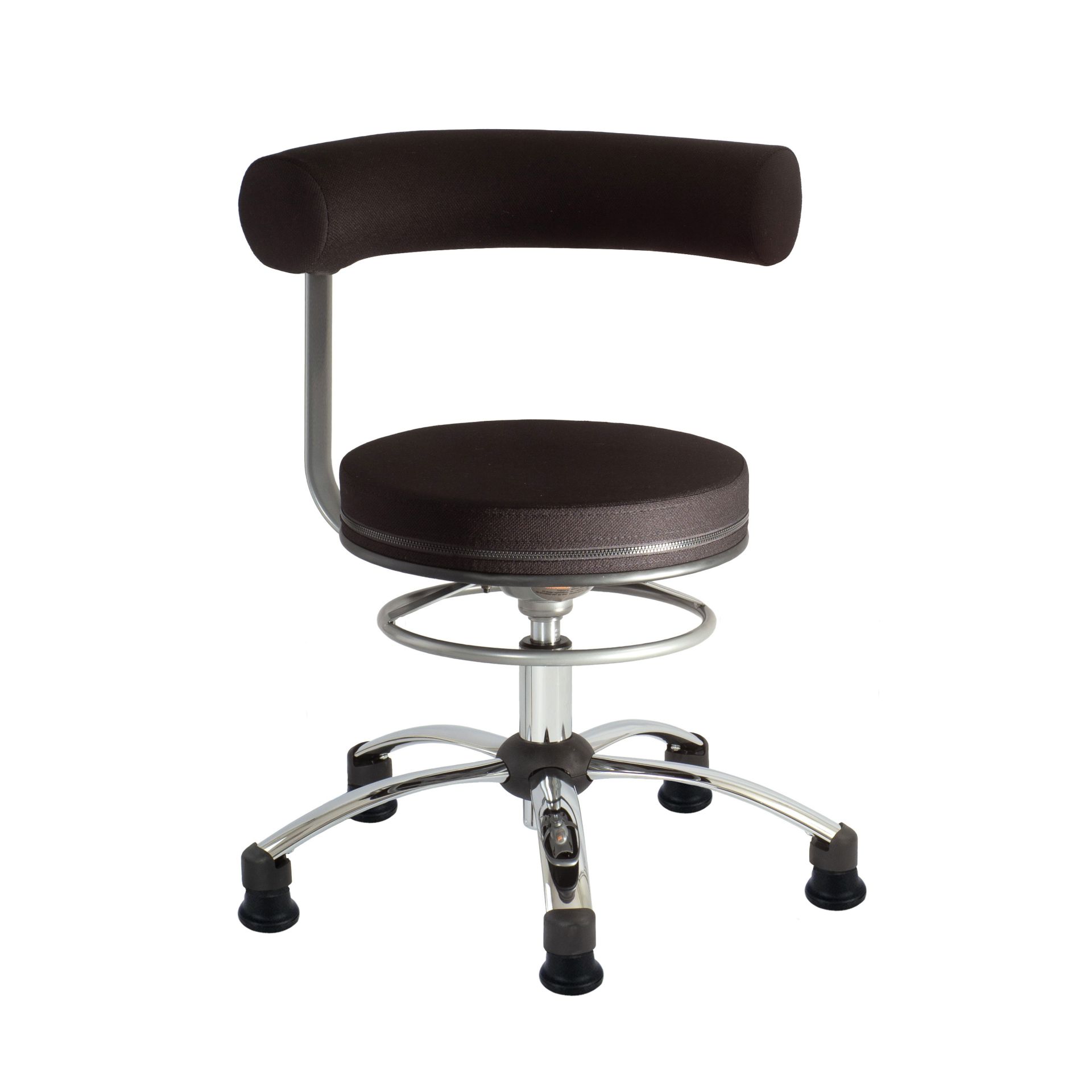 Sanus Gesundheitsstuhl 42-51 cm, Stoff schwarz, mit Gleiter