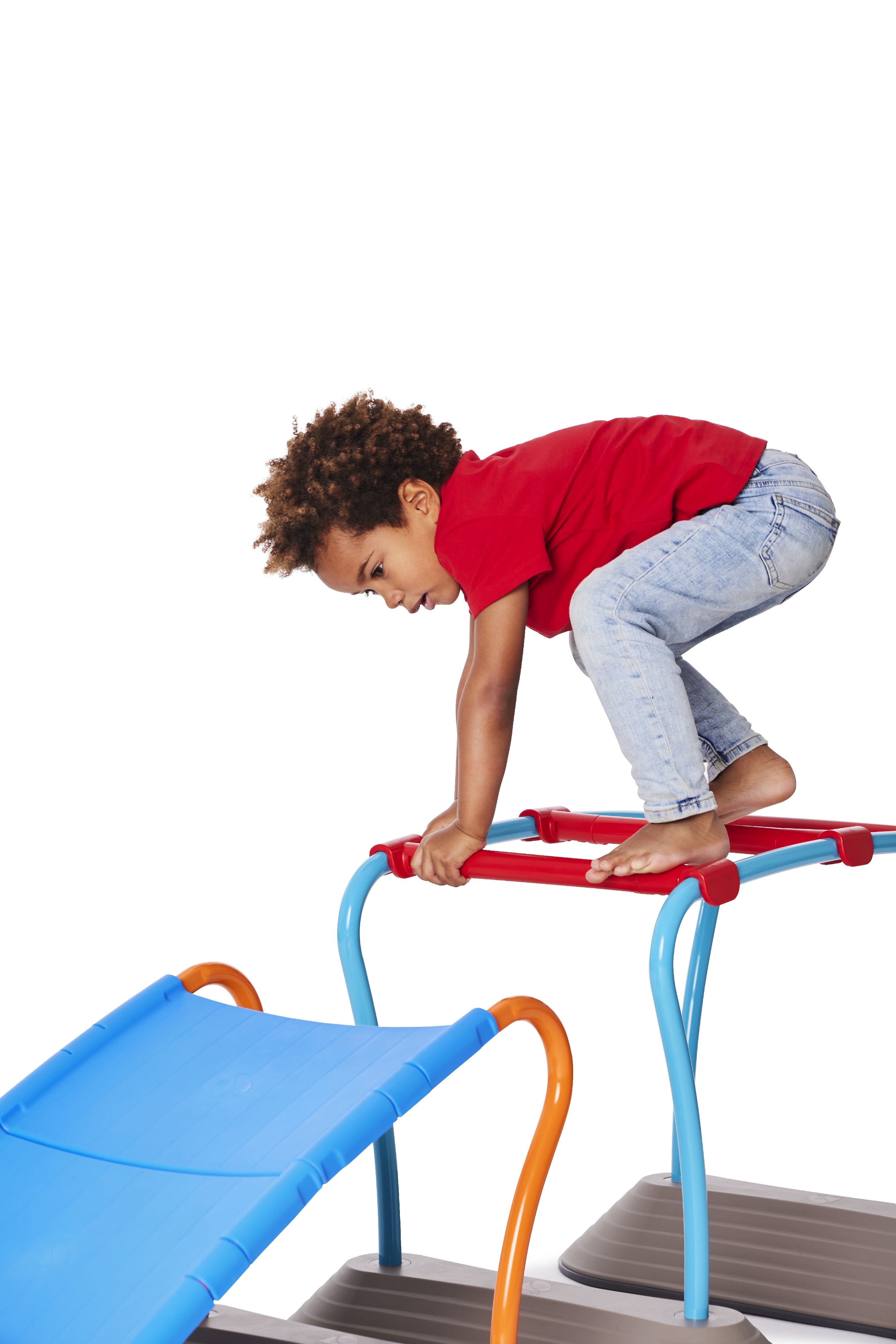 Balance- und Klettergerät, Gonge Mini Parkour Erweiterung, Hängebrücke, einzeln, für Kinder, 3-7 Jahre