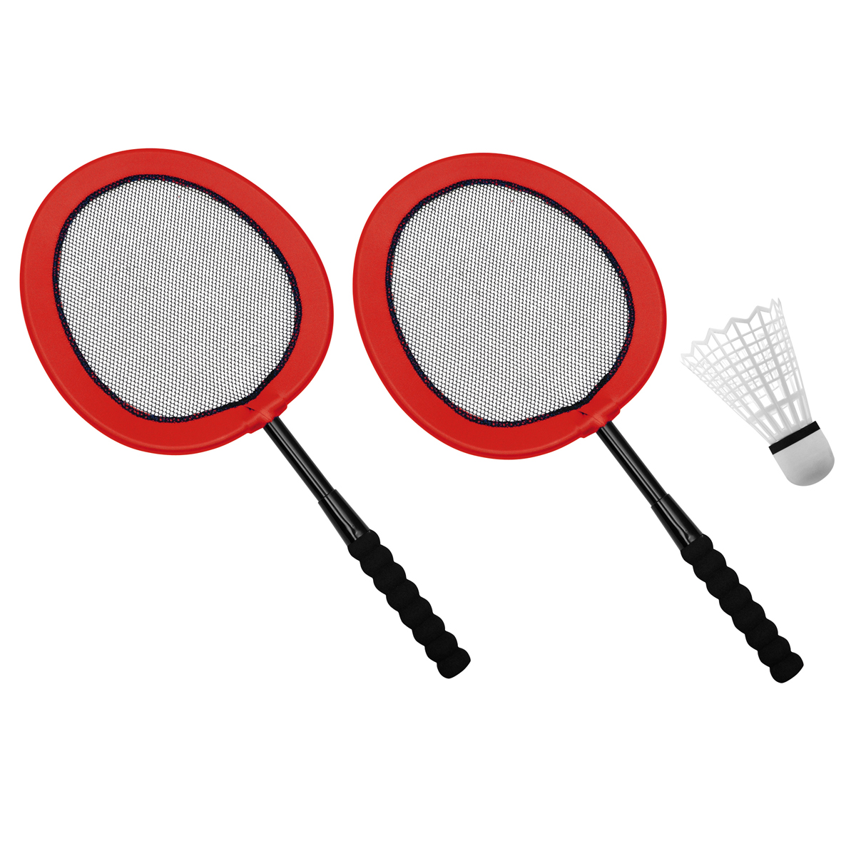 Mega Badminton Set, Schläger 31 x 65 cm, inkl. Mega Federball und Ball
