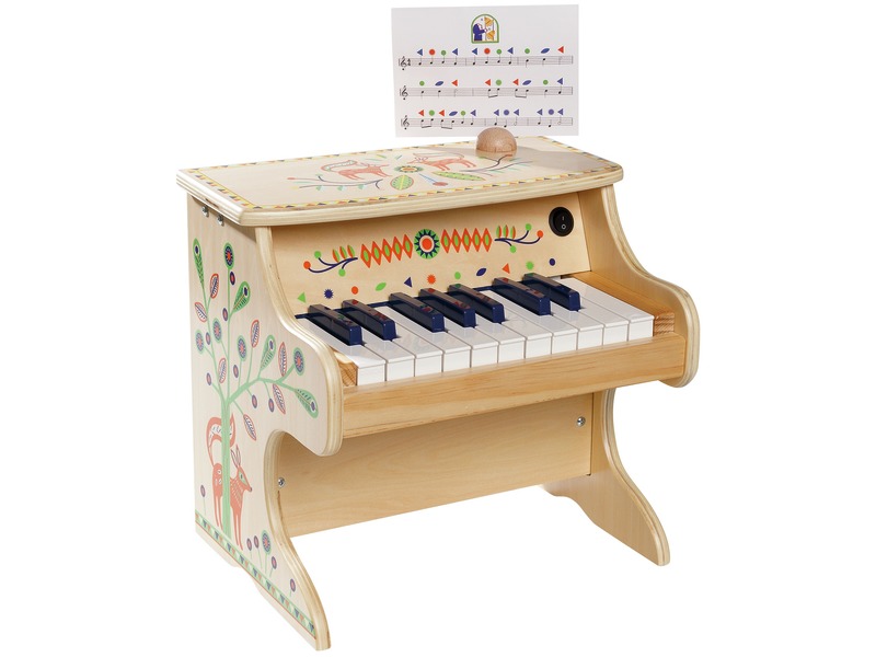 Elektronisches Kinderpiano aus Holz, 18 Tasten, ab 3 Jahren