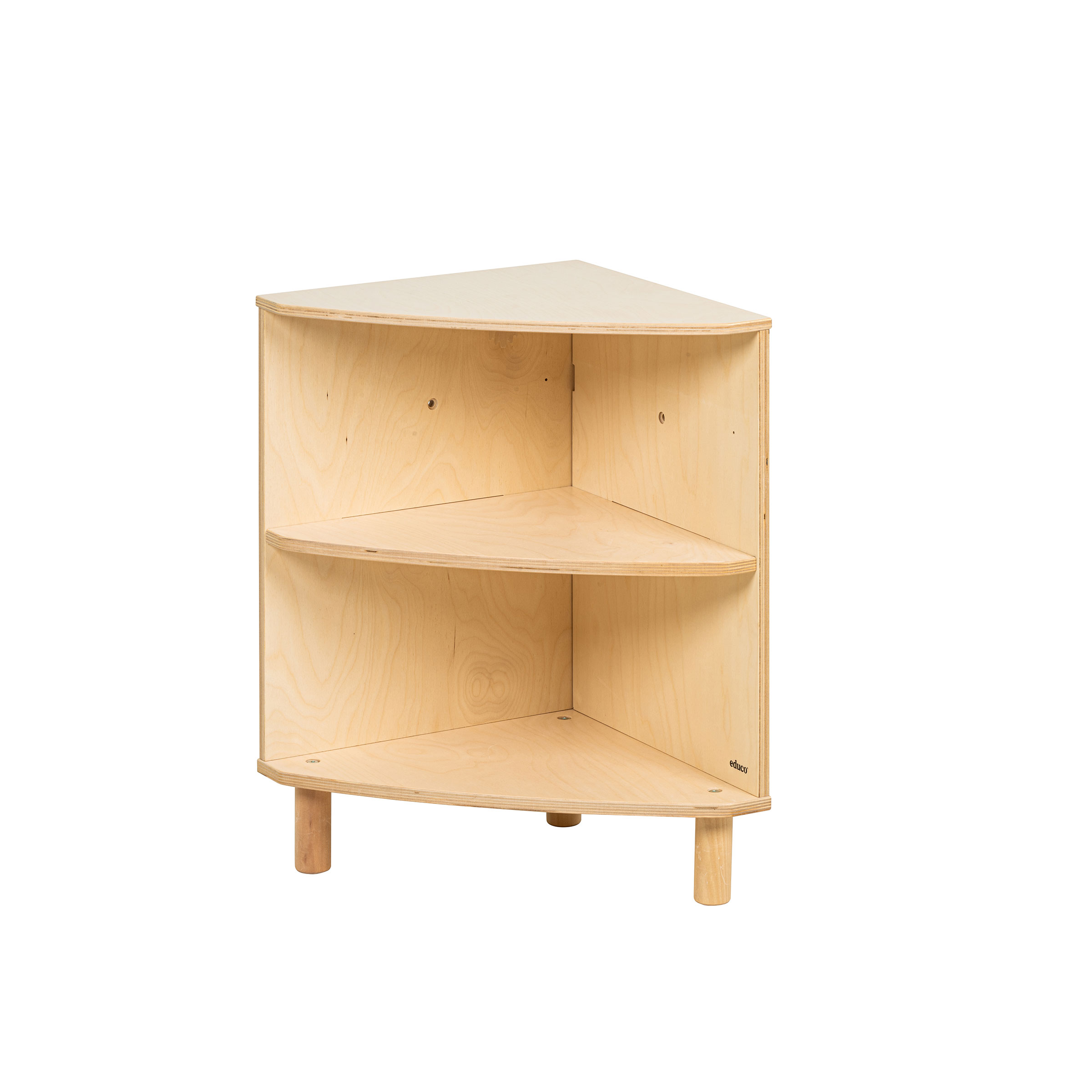 Educo Küchen-Eckschrank mit Stauraum aus Holz