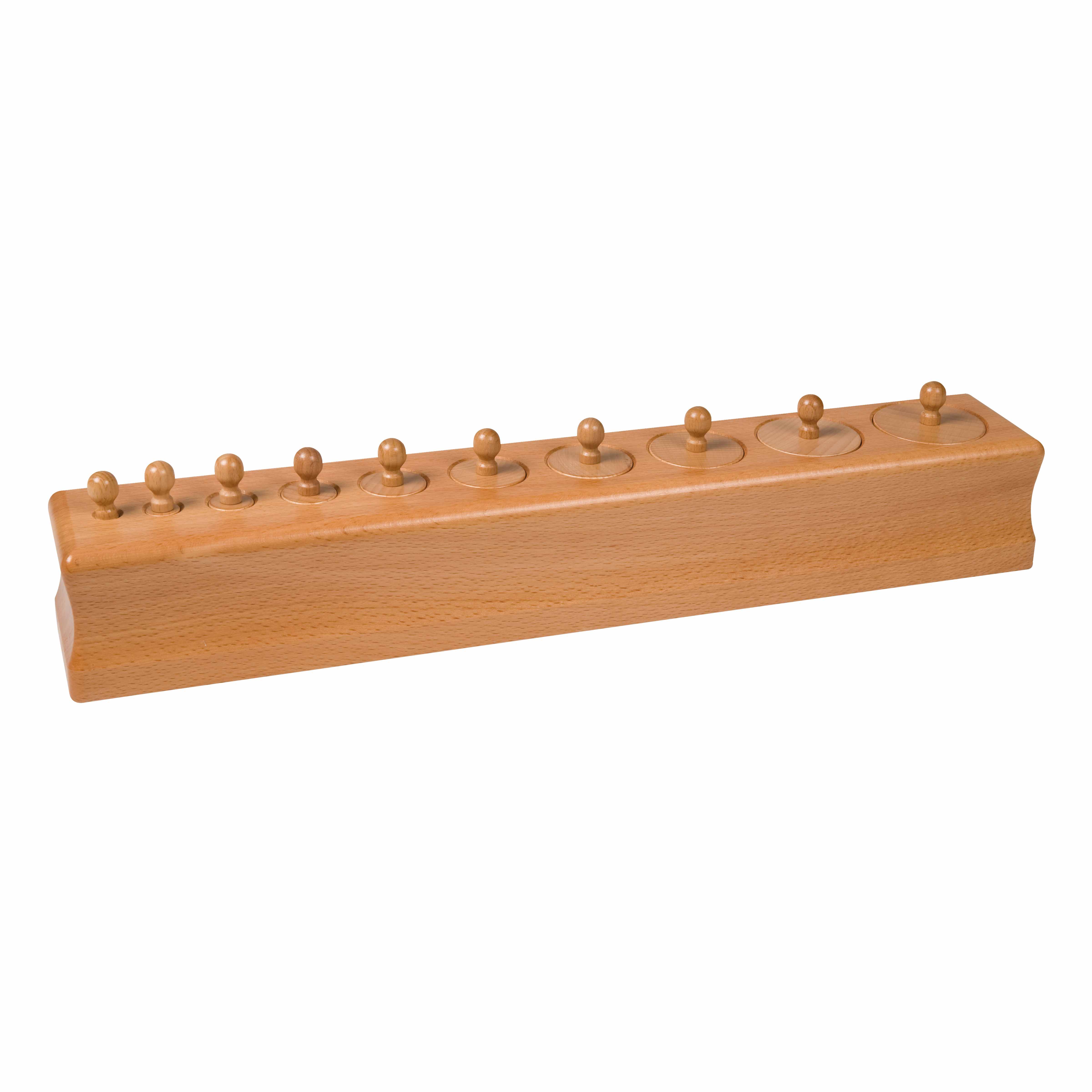 Block mit Zylindern 1 - Montessori Sinnesmaterial