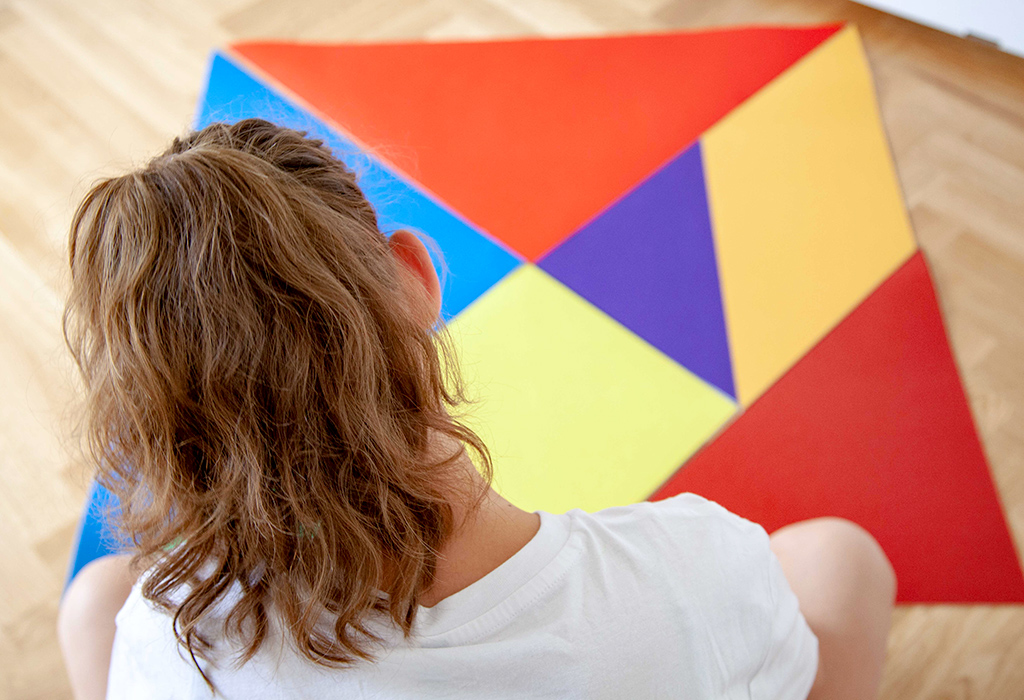 Legeteppich Tangram