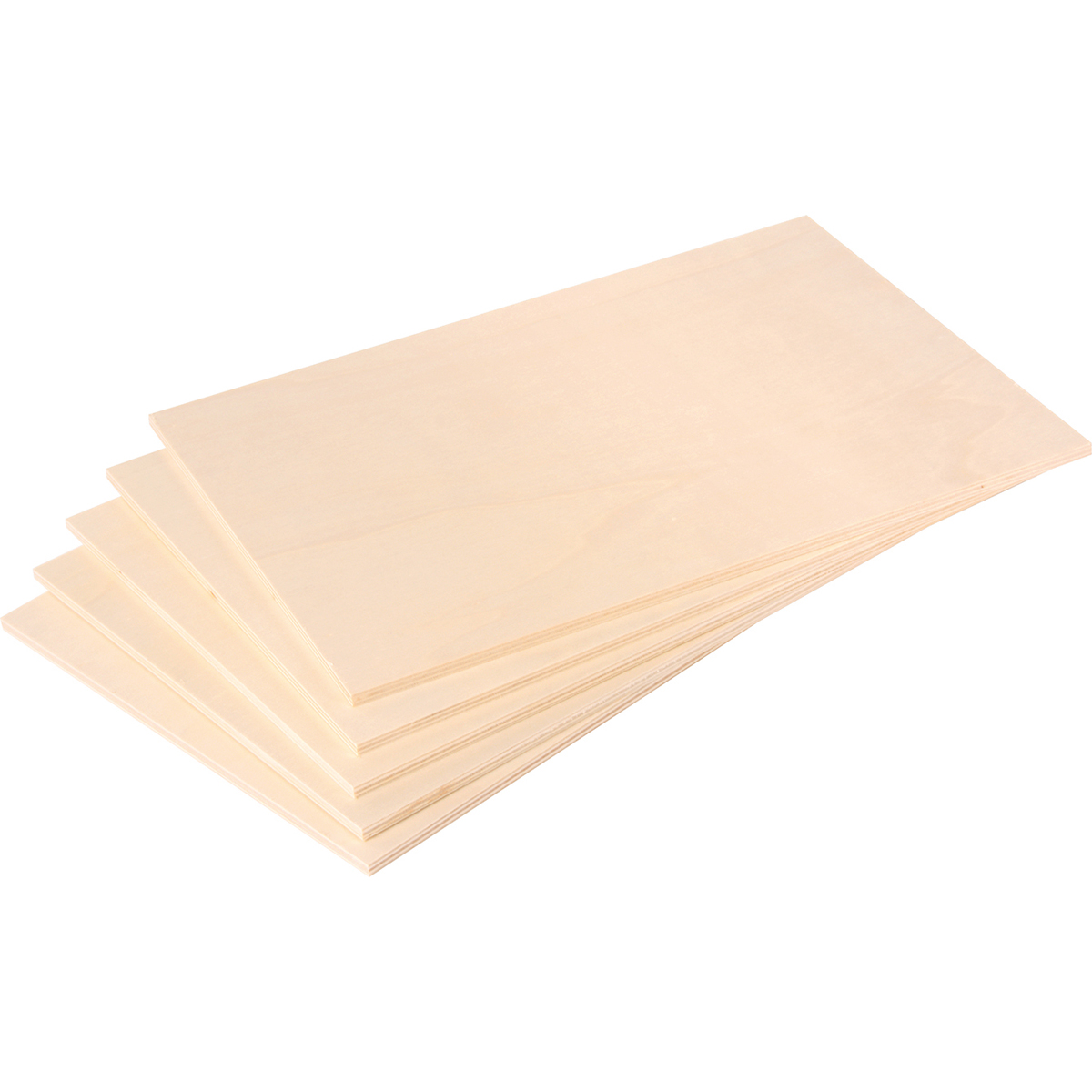 Pappel Platten 5er Set 29,7 x 21 x 0,5 cm, Pappelholz Platten zum Basteln