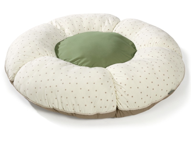 Babykissen Kuschelnest mit Samtbezug, Ø 120 cm, ab 0 Jahren, elfenbein