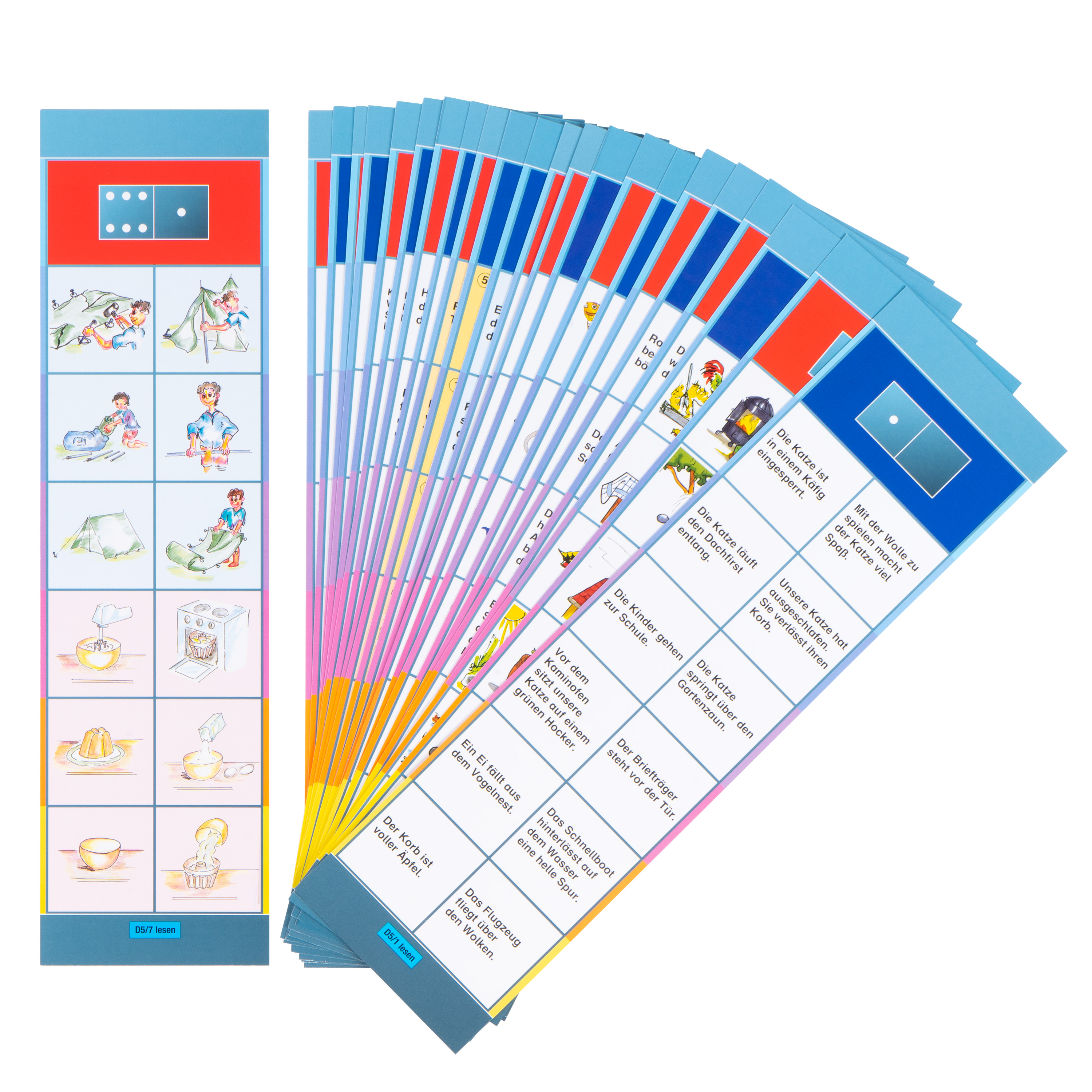 Lernkarten, Flocards Grundschule, Deutsch D5, Übungen zum Leseverständnis, 24-teilig