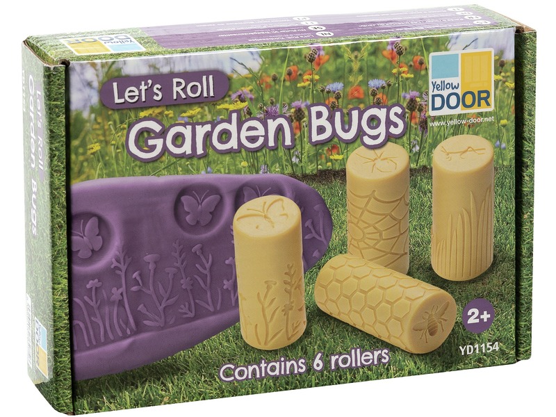 Modellierrollen mit Motiven Im Garten für Sand und Knete, 6 Stück, ab 2 Jahren