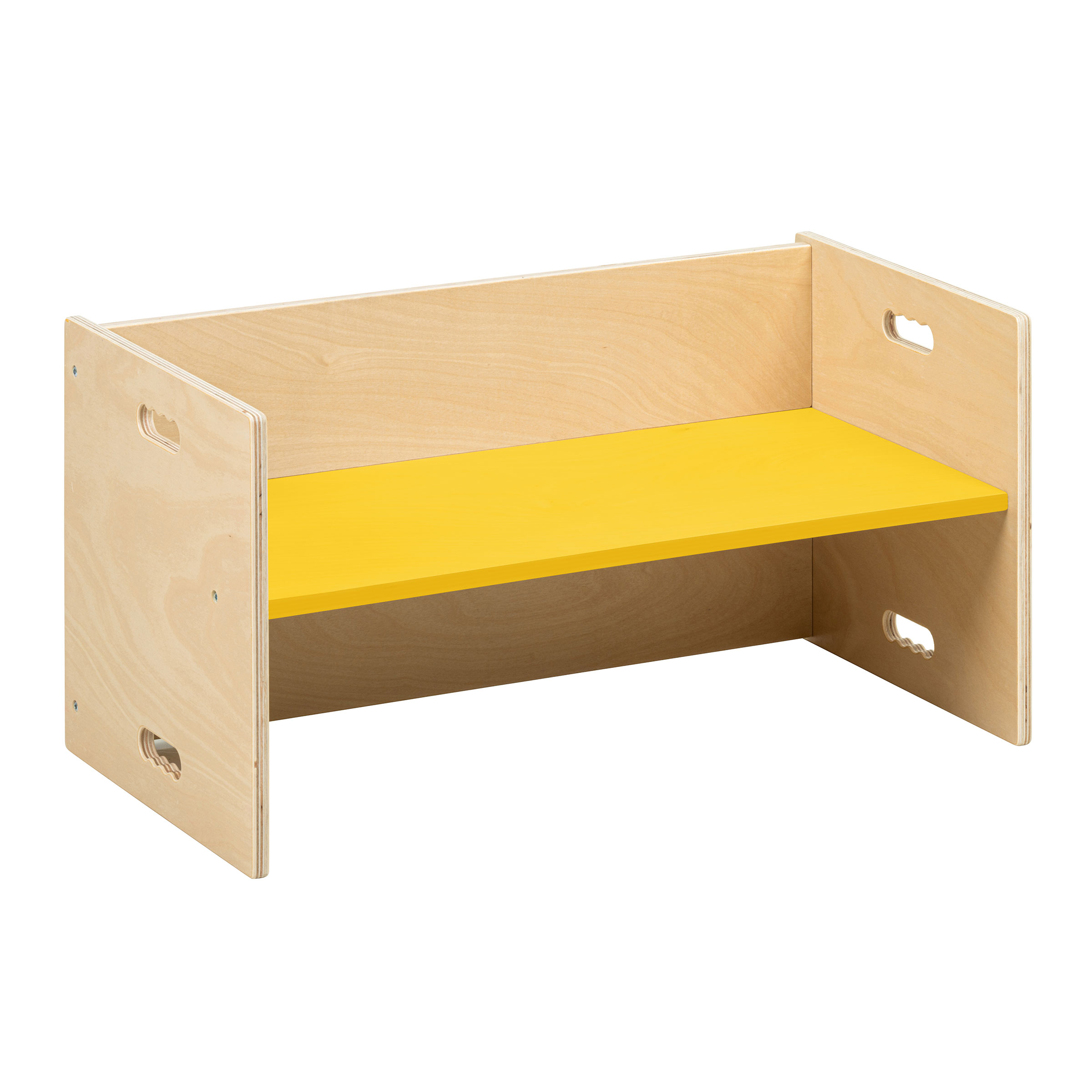 Kubenbank 72 x 36 cm, Maisgelb – Sitzbank und Tisch