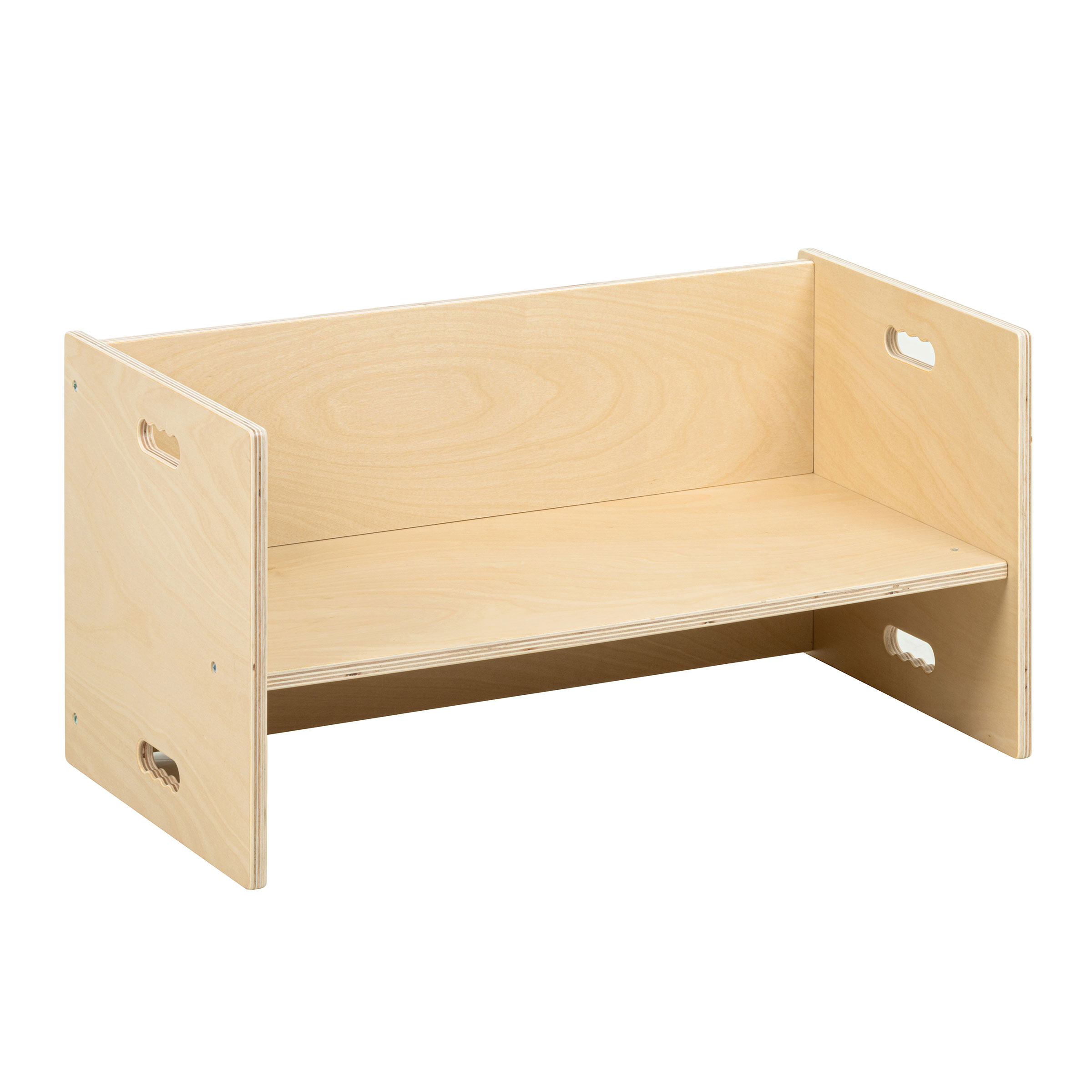 Kubenbank 72 x 36 cm, Birke – Sitzbank und Beistelltisch