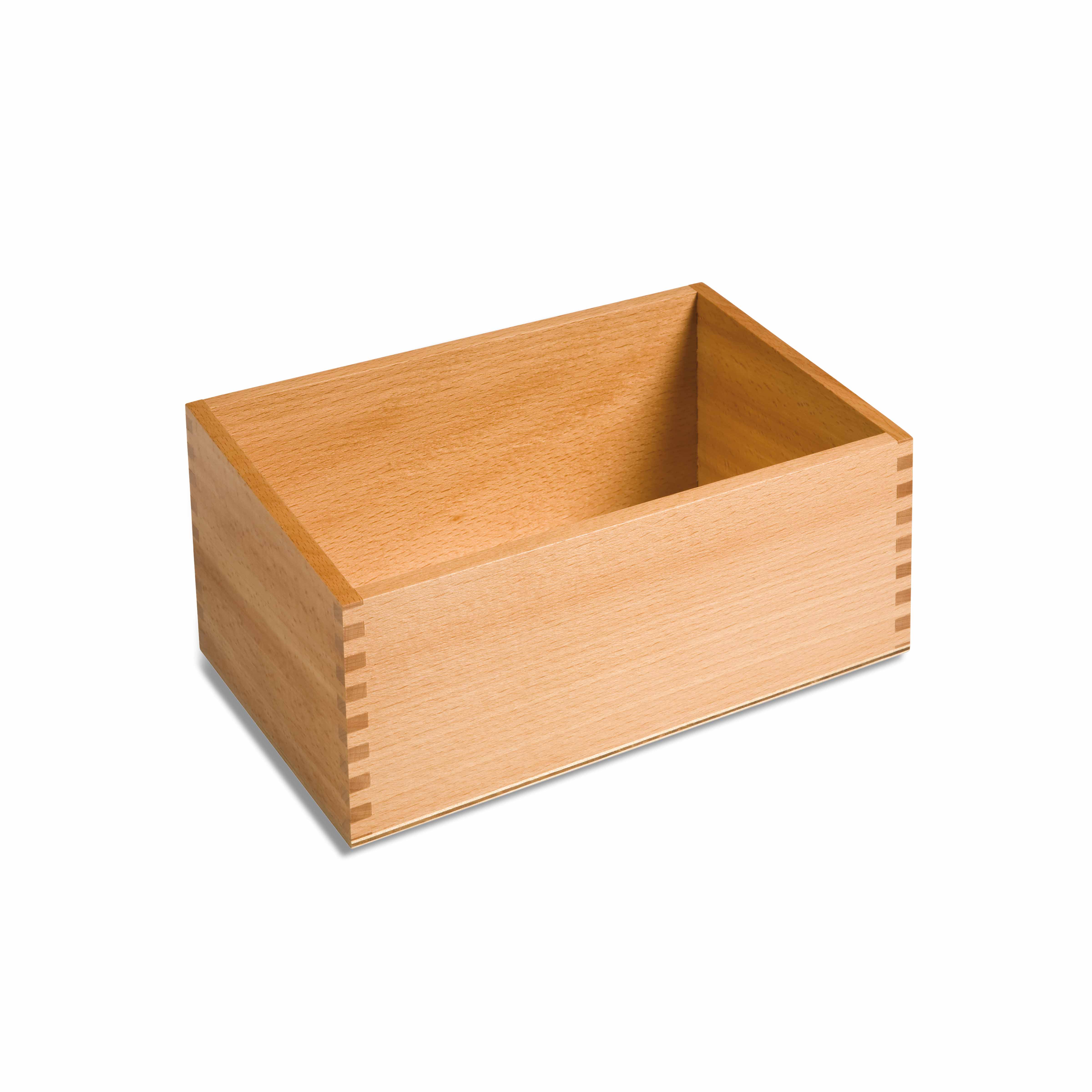 Kasten für Sandpapierkleinbuchstaben und Sandpapiergroßbuchstaben - Montessori Sprache