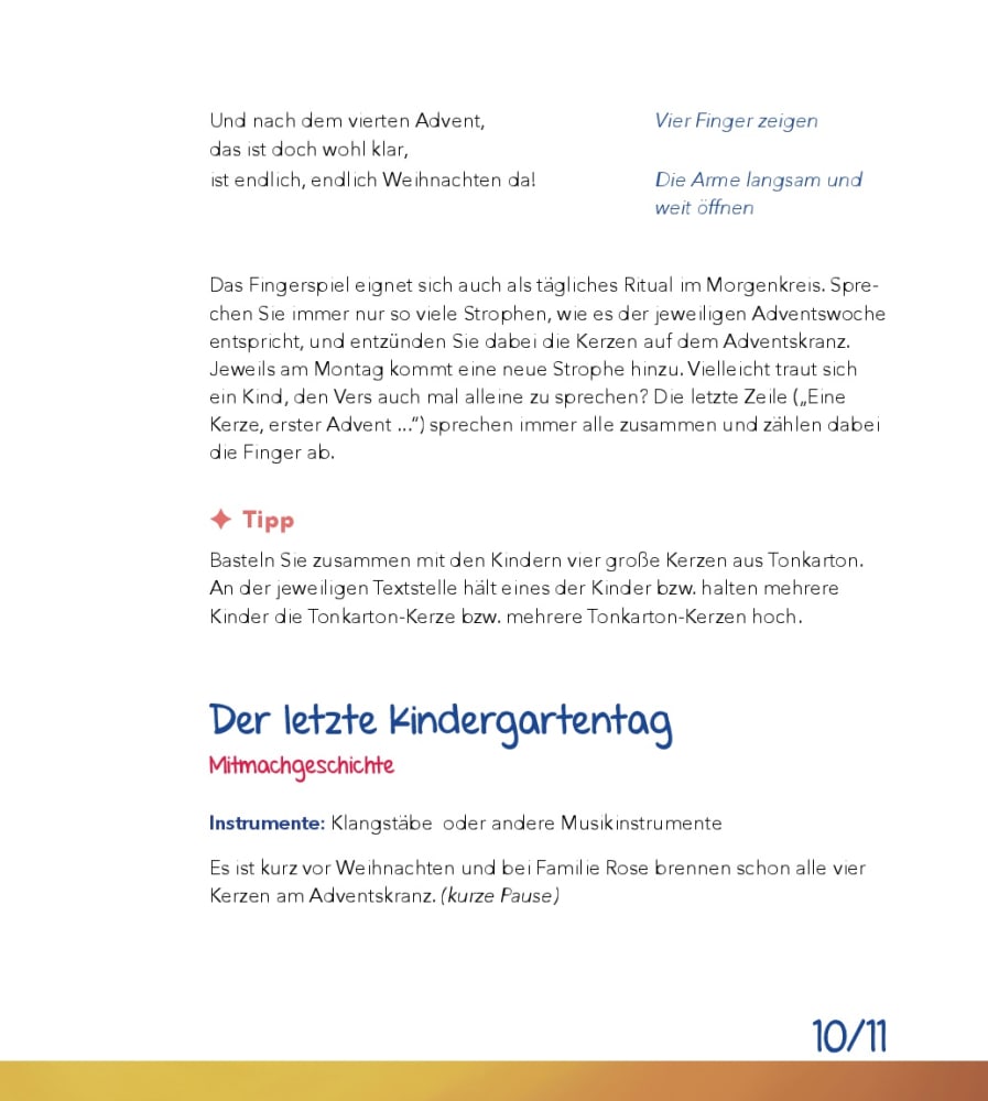 Advent und Weihnachten feiern in der Kita, Buch mit Audio-CD, 2-6 Jahre
