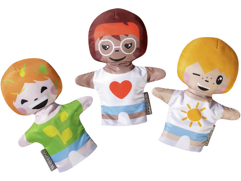 Wendehandpuppen Emotionen, Gefühle benennen mit Kindern, 3 Stück