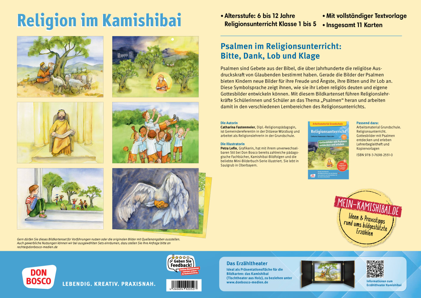 Gottesbilder mit Psalmen entdecken und erleben. Kamishibai Bildkartenset, 6-12 Jahre