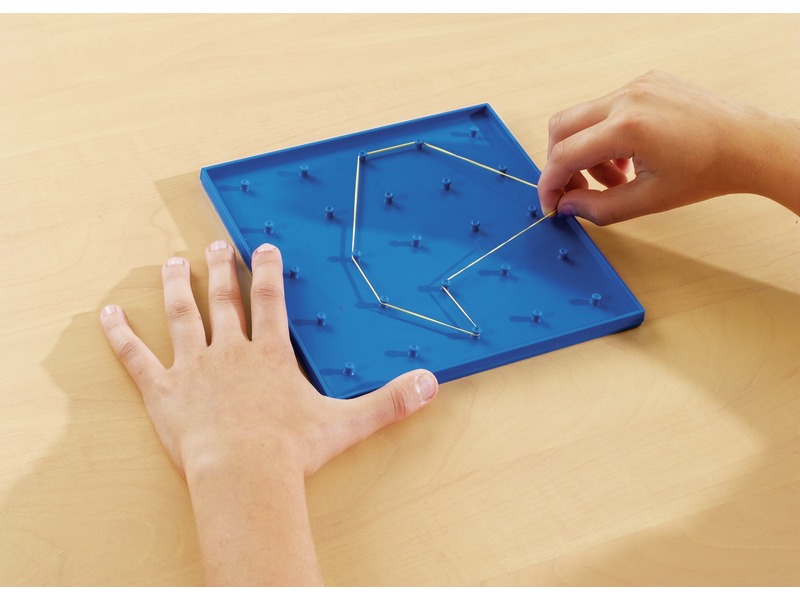 Geobrett doppelseitig mit 120 Gummibändern, Länge 15 cm, 6 Stück, ab 6 Jahren