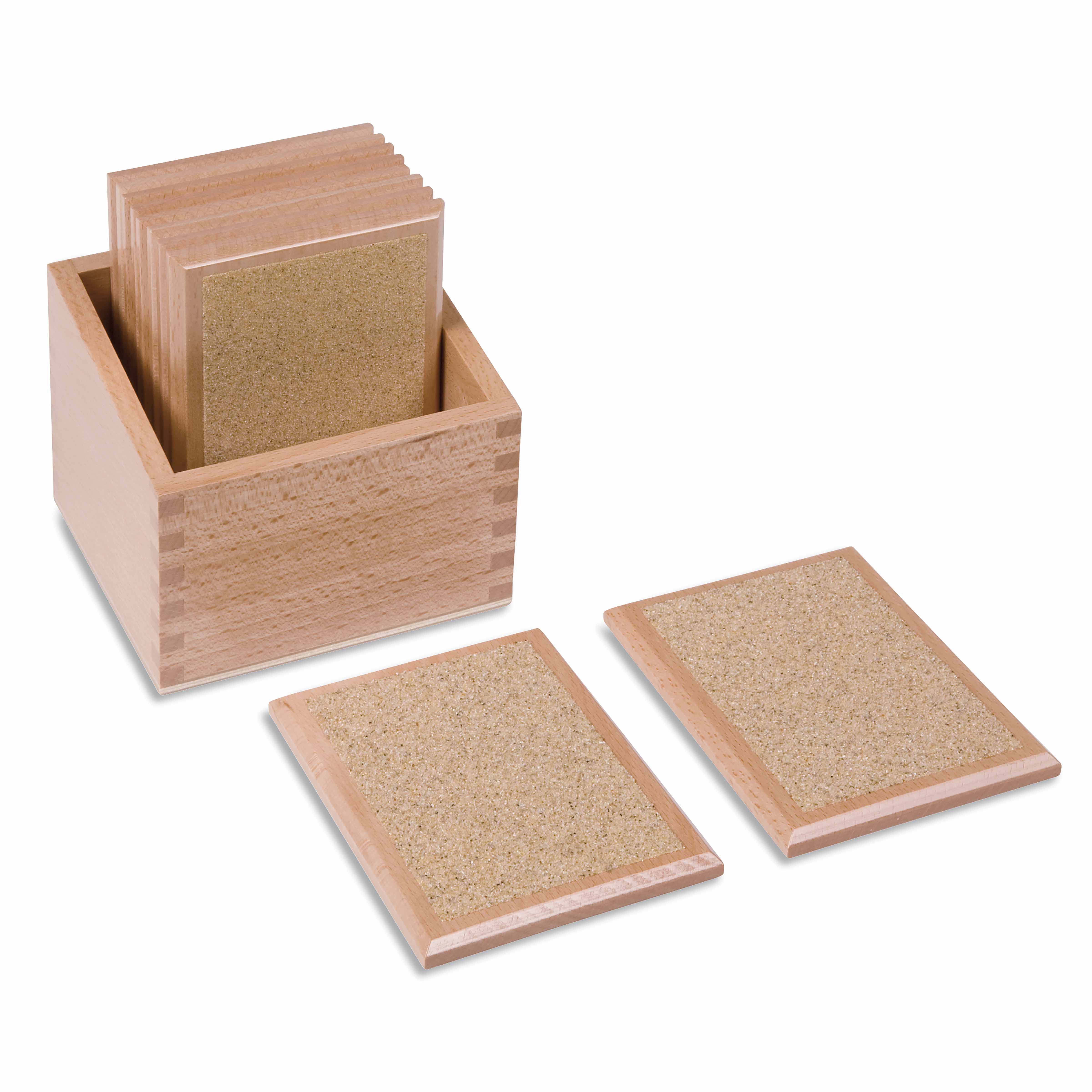 Tasttäfelchen grob - fein - Montessori Sinnesmaterial