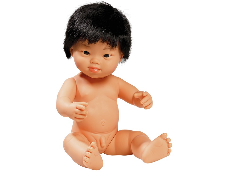 Puppe Ethan mit Downsyndrom, mit Geschlechtsmerkmalen, 38 cm, ab 10 Monaten